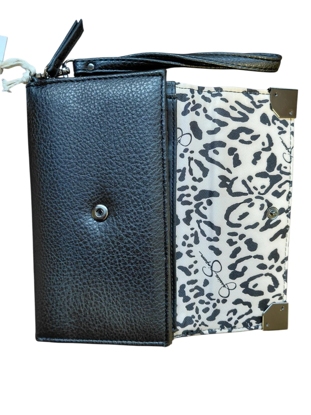 Jessica Simpson Black Wristlet Phone Case Wallet